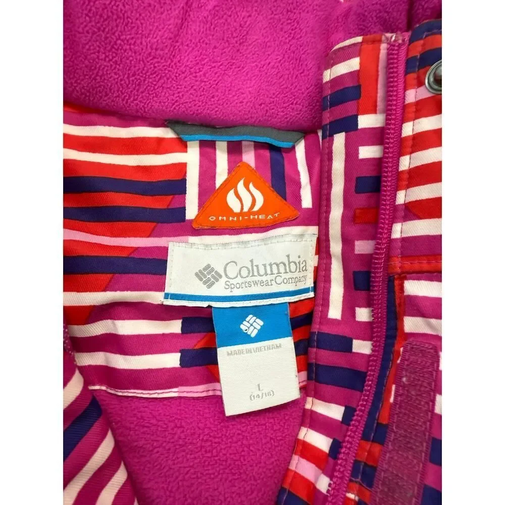 Youth Columbia Ski Jacket Size Large Girls Snowboard Hiking Outdoors